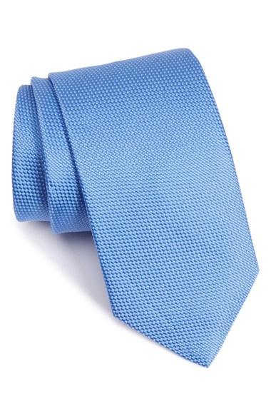 Men's Eton Microdot Silk Tie, Size - Blue