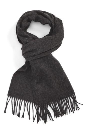 Men's Nordstrom Lambswool Scarf, Size - Grey