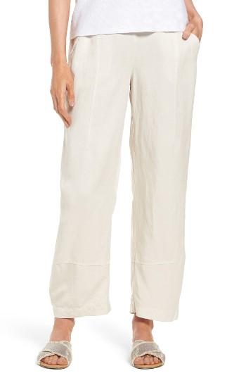 Women's Eileen Fisher Lantern Ankle Pants, Size - Ivory