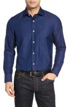Men's John W. Nordstrom Fit Sport Shirt, Size Medium - Blue