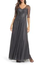 Women's La Femme Waterfall Embellished Gown