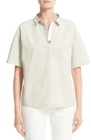 Women's Fabiana Filippi Woven & Jersey Shirt Us / 48 It - Beige