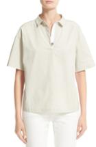 Women's Fabiana Filippi Woven & Jersey Shirt Us / 48 It - Beige