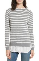 Women's Joie Zaan Hem Inset Stripe Sweater