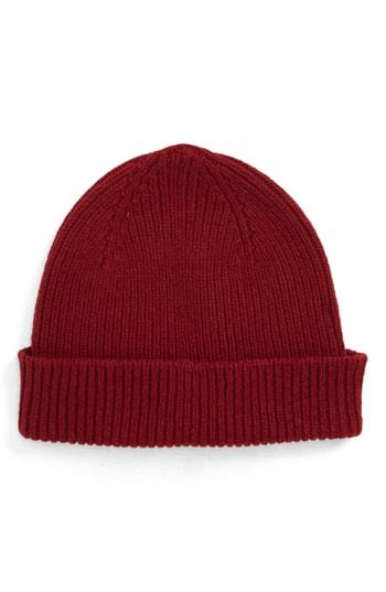 Men's Paul Smith Cashmere & Wool Beanie - Red