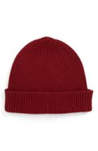 Men's Paul Smith Cashmere & Wool Beanie - Red