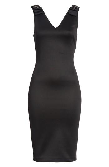 Women's Ted Baker London Belliah Bow Shoulder Body-con Dress - Black