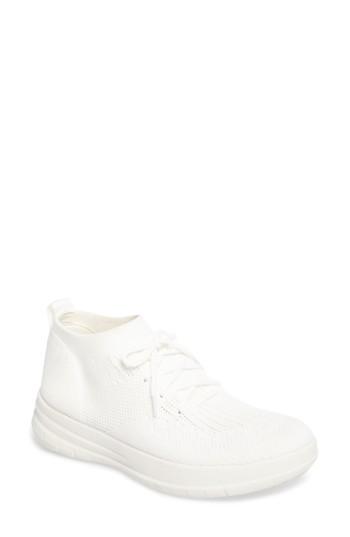Women's Fitflop(tm) Uberknit High Top Sneaker M - White