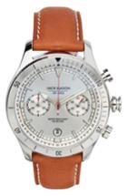 Men's Jack Mason Brand Nautical A3 Chronograph Leather Strap Watch, 50mm