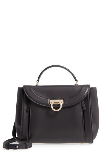 Salvatore Ferragamo Small Leather Satchel - Black