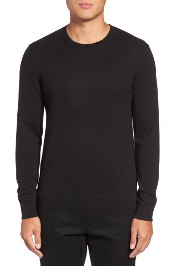 Men's Burberry Brit Richmond Cotton & Cashmere Sweater - Black