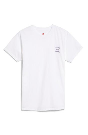 Men's Ashkahn Sorry Not Sorry T-shirt - White