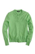 Women's J.crew Jackie Cotton Blend Cardigan, Size - Green