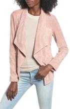 Women's Kenneth Cole New York Washed Green Leather Moto Vest