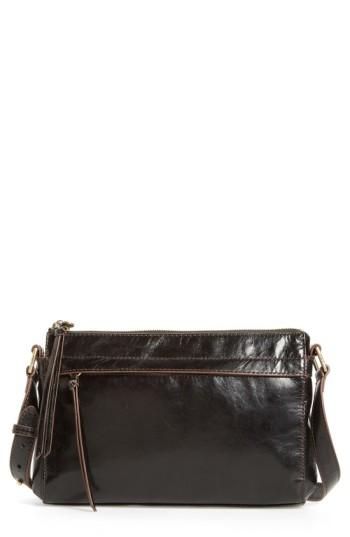 Hobo Tobey Leather Crossbody Bag - Black