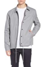Men's The Rail Snap Front Coach's Jacket - Grey