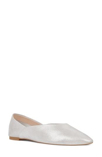 Women's Nine West Monika - 40th Anniversary Capsule Collection Skimmer Flat M - Metallic