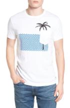 Men's French Connection Palm Cotton T-shirt - White