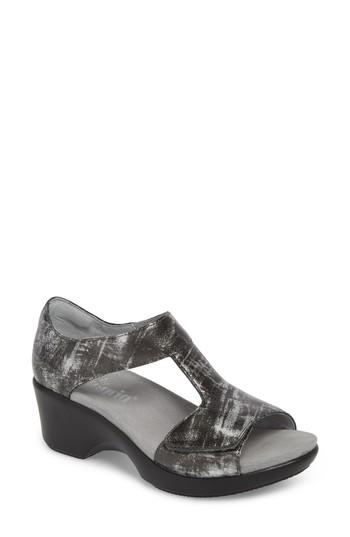 Women's Alegria By Pg Lite Riki T-strap Sandal -8.5us / 38eu - Grey