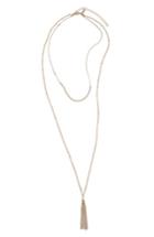 Women's Topshop Tassel Layered Necklace