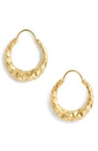Women's All Blues Large Baby Snake Carved Vermeil Earrings