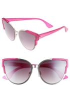 Women's Circus By Sam Edelman 56mm Combo Cat Eye Sunglasses - Purple