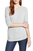 Women's Caslon Ribbed Knit Top, Size - Grey