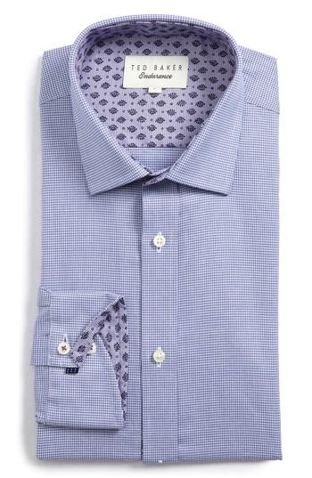 Men's Ted Baker London Endurance Renton Trim Fit Dress Shirt 32/33 - Purple