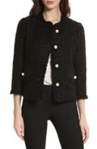 Women's Kate Spade New York Sparkle Tweed Jacket - Black