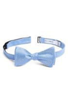 Men's Calibrate Saturated Dot Silk Bow Tie, Size - Blue