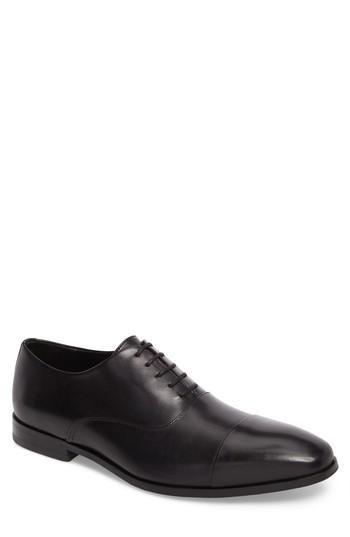 Men's Boss Cap Toe Oxford .5 M - Black