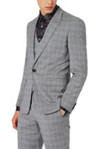 Men's Charlie Casely-hayford X Topman Skinny Fit Check Suit Jacket - Grey