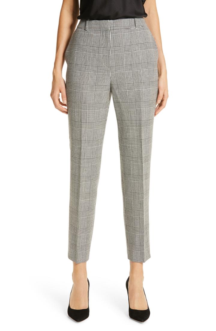 Women's Boss Tavela Suit Ankle Pants - Grey