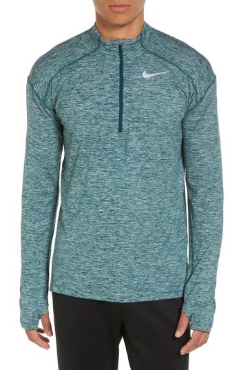 Men's Nike Dry Element Running Top, Size - Green
