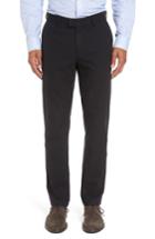 Men's Brax Texture Stretch Cotton Trousers X 32 - Black