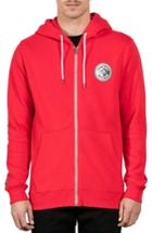 Men's Volcom X Burger Records Hoodie, Size - Red