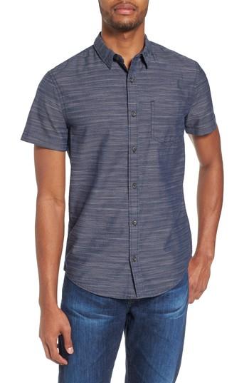 Men's 1901 Herringbone Chambray Shirt, Size - Blue