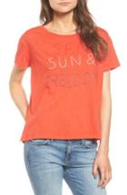 Women's Sundry Sea Sun Freedom Tee - Red
