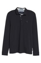 Men's Ted Baker London Denn Long Sleeve Polo (m) - Blue