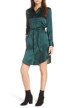 Women's Stone Row Ez Days Satin Shirtdress - Green