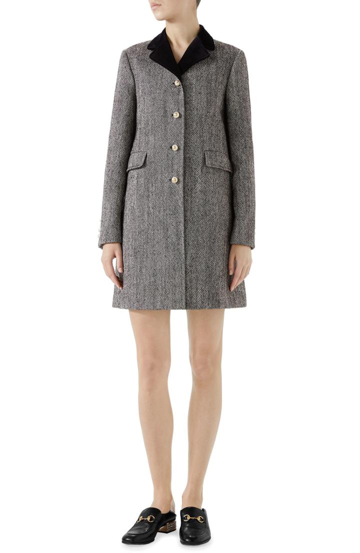 Women's Hiso Genuine Toscana Shearling Jacket - Grey