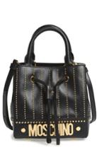Moschino Studded Leather Bucket Bag -