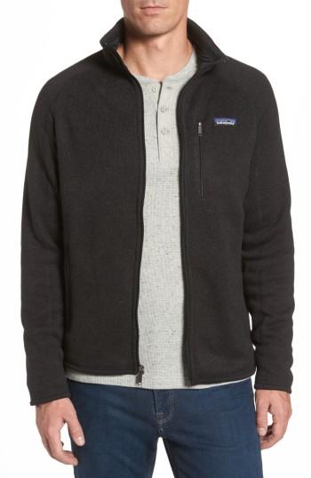 Men's Patagonia Better Sweater Zip Front Jacket - Black