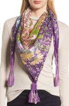 Women's Johnny Was Aratta Revised Silk Scarf, Size - Purple