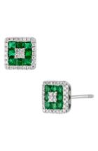 Women's Bony Levy Diamond & Emerald Stud Earrings (trunk Show Exclusive)