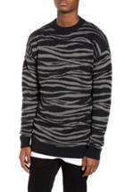 Men's The Rail Tiger Stripe Sweater, Size - Black
