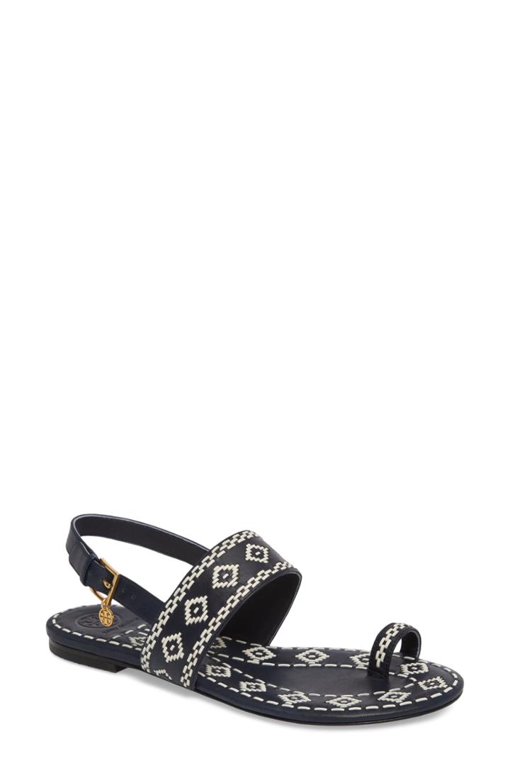 Women's Tory Burch Blake Toe Loop Slingback Sandal