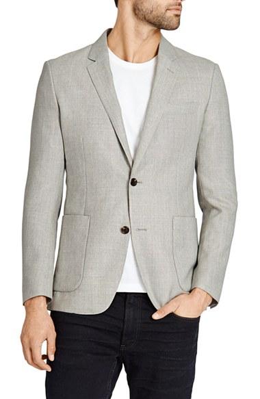 Men's Bonobos Trim Fit Wool Blazer R - Grey