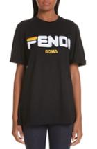 Women's Fendi Sport Logo Tee, Size - Black