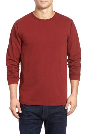 Men's Threads For Thought Long Sleeve Crewneck T-shirt, Size - Red